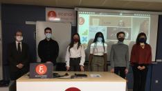 Alumnos del  IES Miguel Molinos, ganadores de un premio de videos del Consejo General de Economistas.