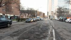 Foto de la operación asfalto en Zaragoza