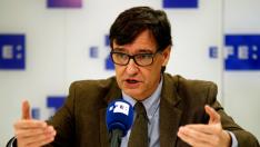 Rueda de prensa de Salvador Illa (PSC) en Efe
