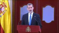 En su discurso en el acto de conmemoración del 40 aniversario del 23F, el rey Felipe VI, ha tenido palabras de admiración hacia el papel que aquel día desempeñó su padre, Juan Carlos I.