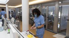UCi del Hospital ObispoPolanco de Teruel con pacientes de Covid - 19. Foto Antonio Garcia/Bykofoto. 21/10/20 [[[FOTOGRAFOS]]][[[HA ARCHIVO]]]
