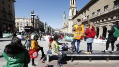 Manifestación en Zaragoza para exigir más vivienda social.