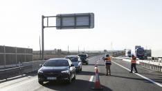 Ábalos y Lambán inauguran la A-68 entre Figueruelas y Gallur