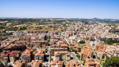 Vista aérea de Barbastro.