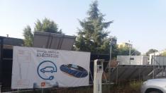 Punto de recarga de vehículos eléctricos del CPIFP Pirámide de Huesca.
