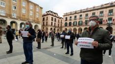 Los concentrados denunciaron la ruina que supondrá para los ganaderos el decreto de ayudas.