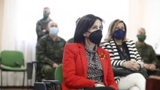 Visita de Margarita Robles a la base San Jorge de Zaragoza