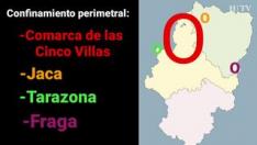 La comarca de las Cinco Villas y la localidad de Jaca, confinadas junto a Tarazona y Fraga
