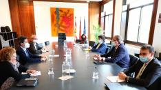 Asistentes a la reunión celebrada este jueves en Zaragoza.