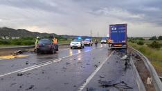 Accidente en El Burgo de Ebro