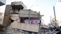 Edificio bombardeado por Israel en Gaza.