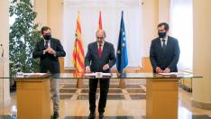 Firma del acuerdo con el Gobierno de Aragón