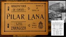 Un tarjetón publicitario de los chocolates de Pilar Lana.