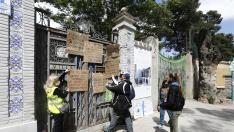 Protesta por la decisión de trasladar la colonia de gatos del parque Pignatelli.