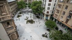 Estreno de la plaza de Santa Engracia reformada.
