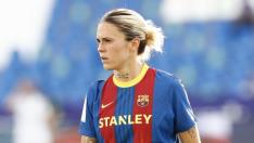 Mapi León, defensa zaragozana del FC Barcelona.