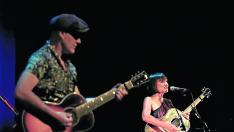 Amaral, en el concierto que dieron en Huesca en 2020