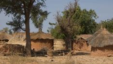Foto de archivo de una aldea en Burkina Faso