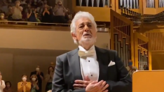 Plácido Domingo, emocionado en el Auditorio Nacional