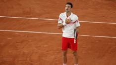 Djokovic, tras vencer a Nadal en las semifinales de Roland Garros