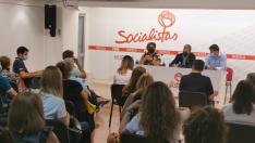 Reunión de la Comisión Ejecutiva Provincial del PSOE en Huesca.