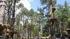 Espacio Multiaventura en Los Palomares en Castejón del Puente