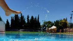 Foto de archivo de las piscinas de Paniza