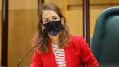 María Navarro, en la comisión de Hacienda de este martes.
