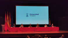 Inauguración de los cursos extraordinarios de verano de la Universidad de Zaragoza en Jaca.