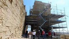 Visita a las obras del castillo de Montearagón.