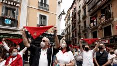 Pamplona vive otro 6 de julio atípico, sin el chupinazo de los Sanfermines