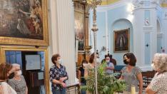 La iglesia de la Virgen de La Oliva de Ejea vuelve a estar abierta tras tres meses en obras
