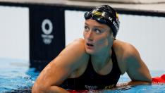 Mireia Belmonte, tras la prueba de 400 estilos.