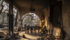 Grecia lucha contra los incendios.