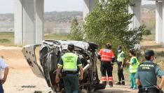 Una persona muere en un accidente de tráfico en las cercanías del viaducto de Lechago.