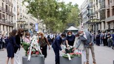 Homenaje a las víctimas del atentado del 17-A