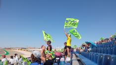 Fans de Rossi en la grada 7 de Motorland.