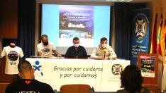 El acto de presentación del evento en el Colegio Oficial de Enfermería de Huesca.