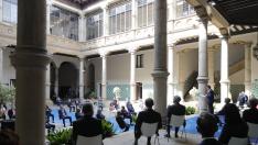 El palacio de los Condes de Morata, sede del TSJA, durante el acto de apertura del año judicial en Aragón.