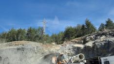 Obras en la N-260, hace unos días.