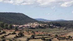Vista de la localidad de Moscardón (Teruel).