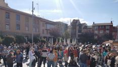 Protesta de los vecinos por la instalación de una línea de alta tensión