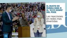El busto de Rubalcaba se convierte en el 'Ecce homo' particular del PSOE