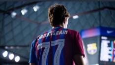 Pablo Urdangarin durante su debut en el Barça B.