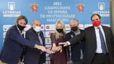 Presentación del Campeonato de España de golf, este lunes en la DPZ.