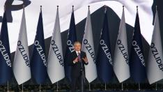 Re-elected Uzbekistan's President Shavkat Mirziyoyev addresses supporters in Tashkent