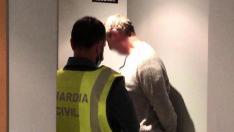 Momento de la detención en Lardero