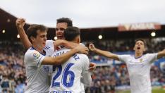 Las imágenes del partido Real Zaragoza - Sporting de Gijón