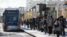 Huelga de autobús y tranvía en Zaragoza