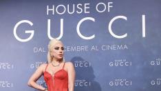 Lady Gaga en la promoción de 'Casa Gucci'.